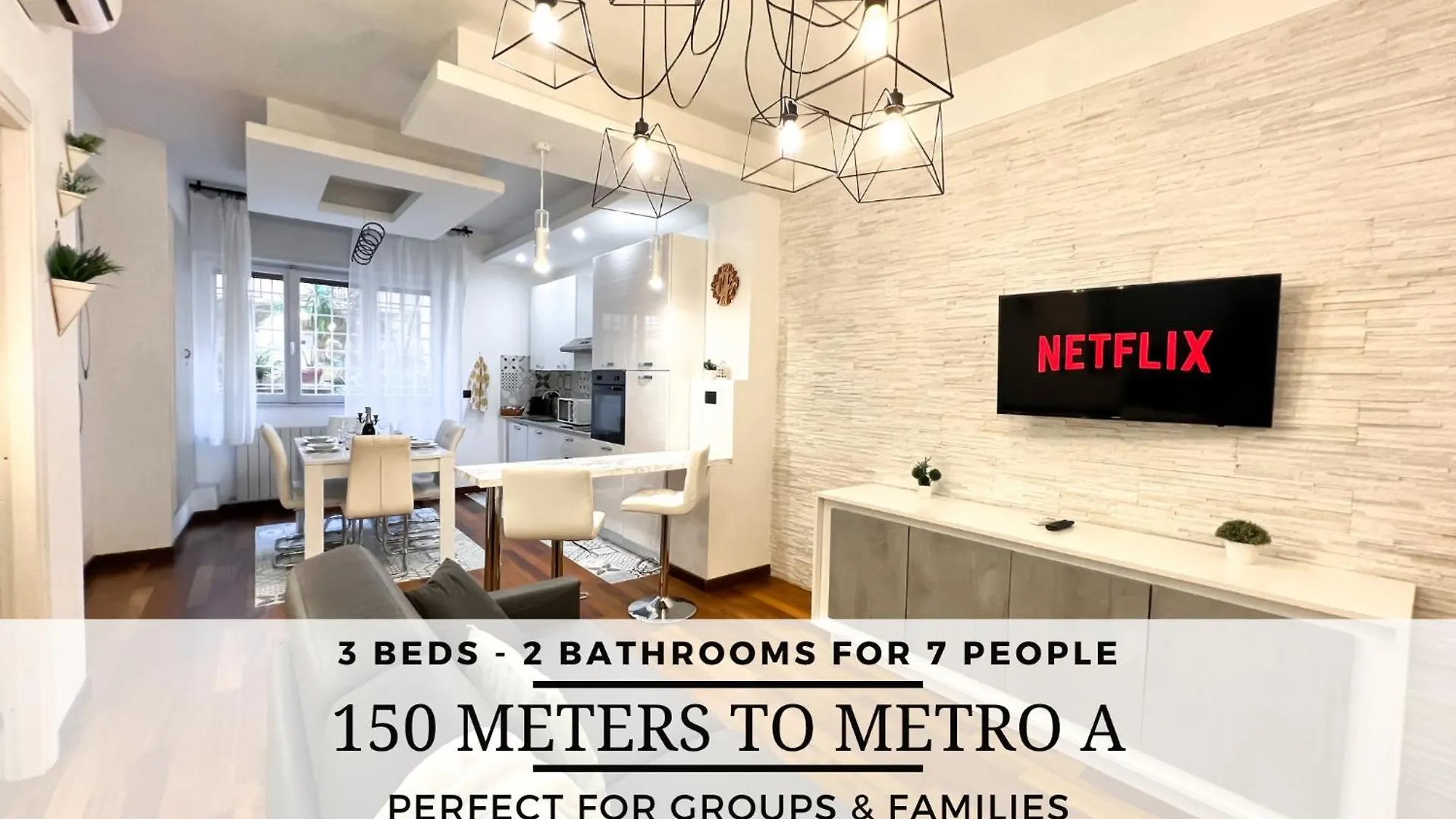Unique House - 3 Bedrooms & 2 Bathrooms With 4 Beds - 100 Meters To The Metro A Řím Itálie